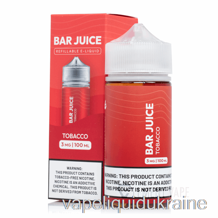 Vape Ukraine Tobacco - Bar Juice - 100mL 6mg